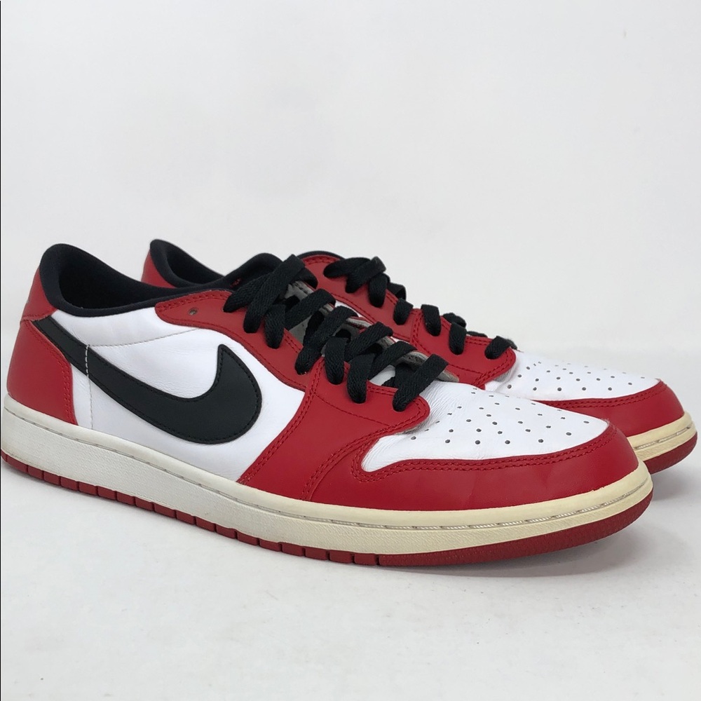 Nike Air Jordan 1 Retro Low Chicago 2016 Varsity Red 705329-600 Shoes -Size 11.5 - Picture 10 of 15